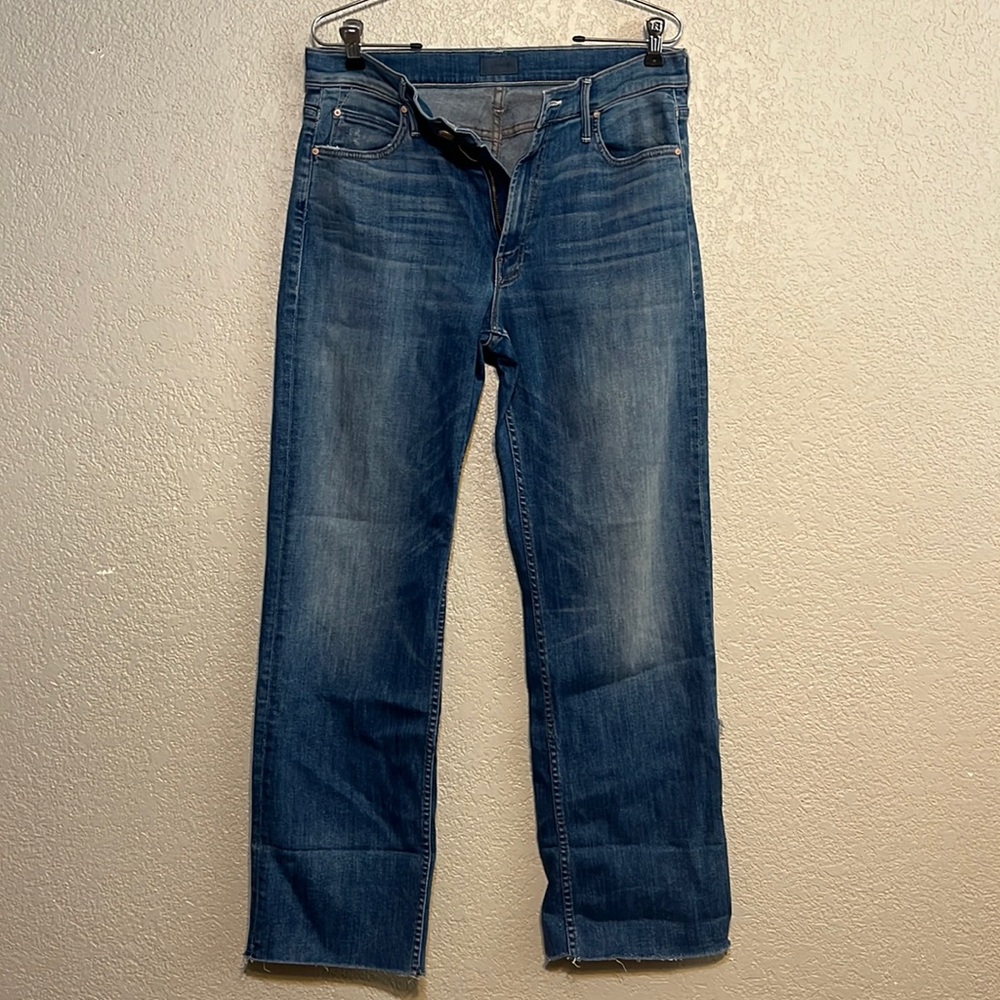 Mother the dusty cuff fray jeans size 29